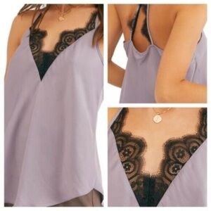 Free People | Starlight Cami Silver Mauve | XS NWT